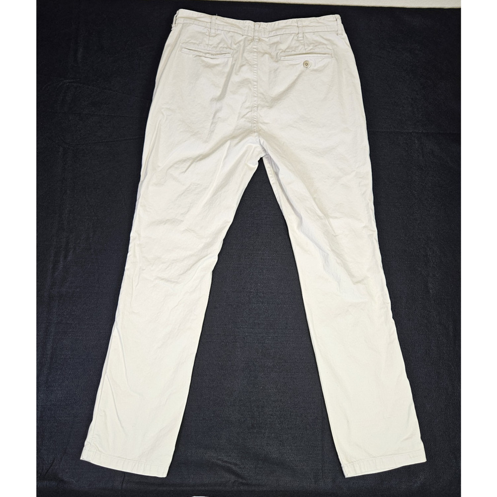 Taylor Stitch Democratic Foundation Pant Mens 36 Chino 100% Organic Cotton Khaki - Picture 4 of 15